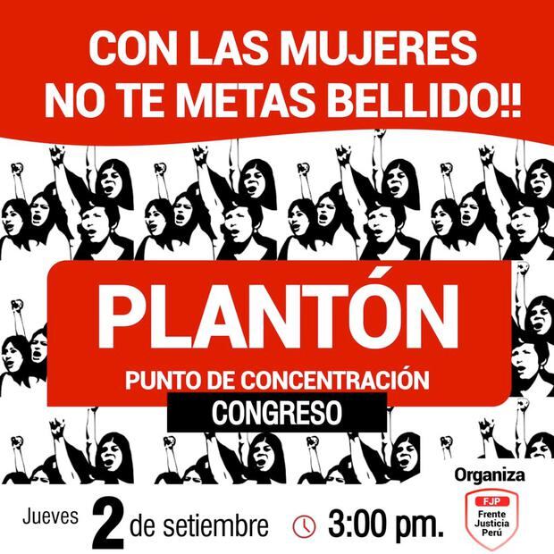 Plantón contra Guido Bellido