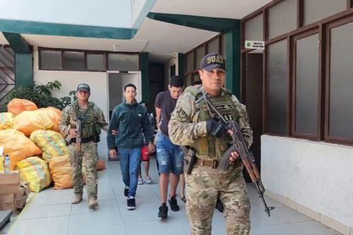 Captura del venezolano Keiber Oscaiber Torres Torres, en Chimbote. Foto: ANDINA/Difusión