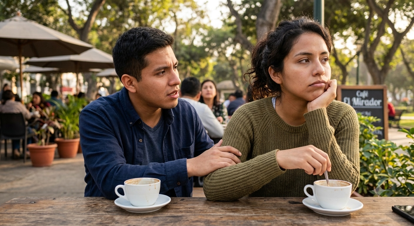Cuando se pierde interés en la pareja, las excusas aumentan y la iniciativa disminuye. Foto: IA.