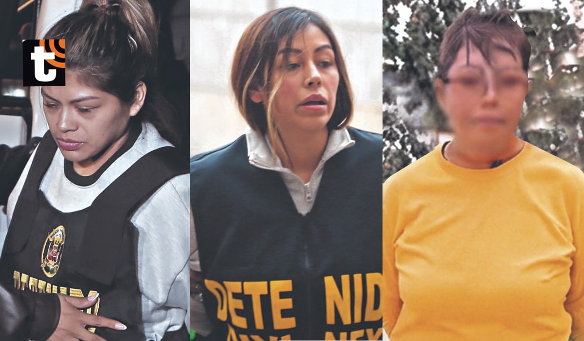 Catherin Méndez Araujo (33),Keysi Salvatierra Vigo (29) y Bertha Vigo Lecca (62).