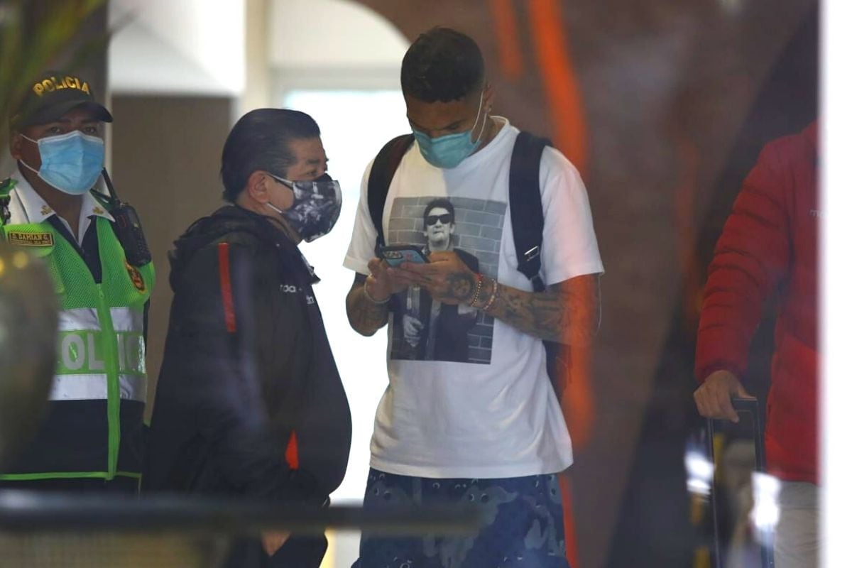 Paolo Guerrero arribó a las 8 de la mañana (Foto: GEC)