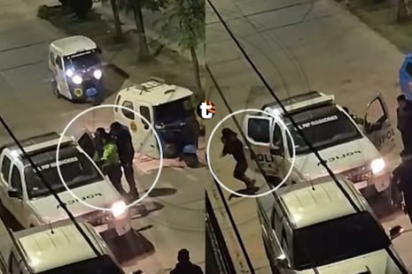 ¡De película! Detenido escapa de patrullero de la PNP en Huamachuco y fuga queda grabada en video