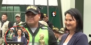 Keiko reconoce a policías por importantes capturas.