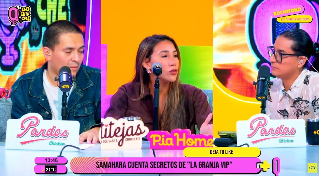 Samahara en 'Q´Bochinche'.