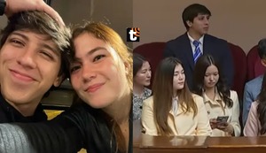 Kyara Villanella y su novio Adrián Harboe acaparan miradas en la juramentación de Keiko Fujimori: así fue su aparición