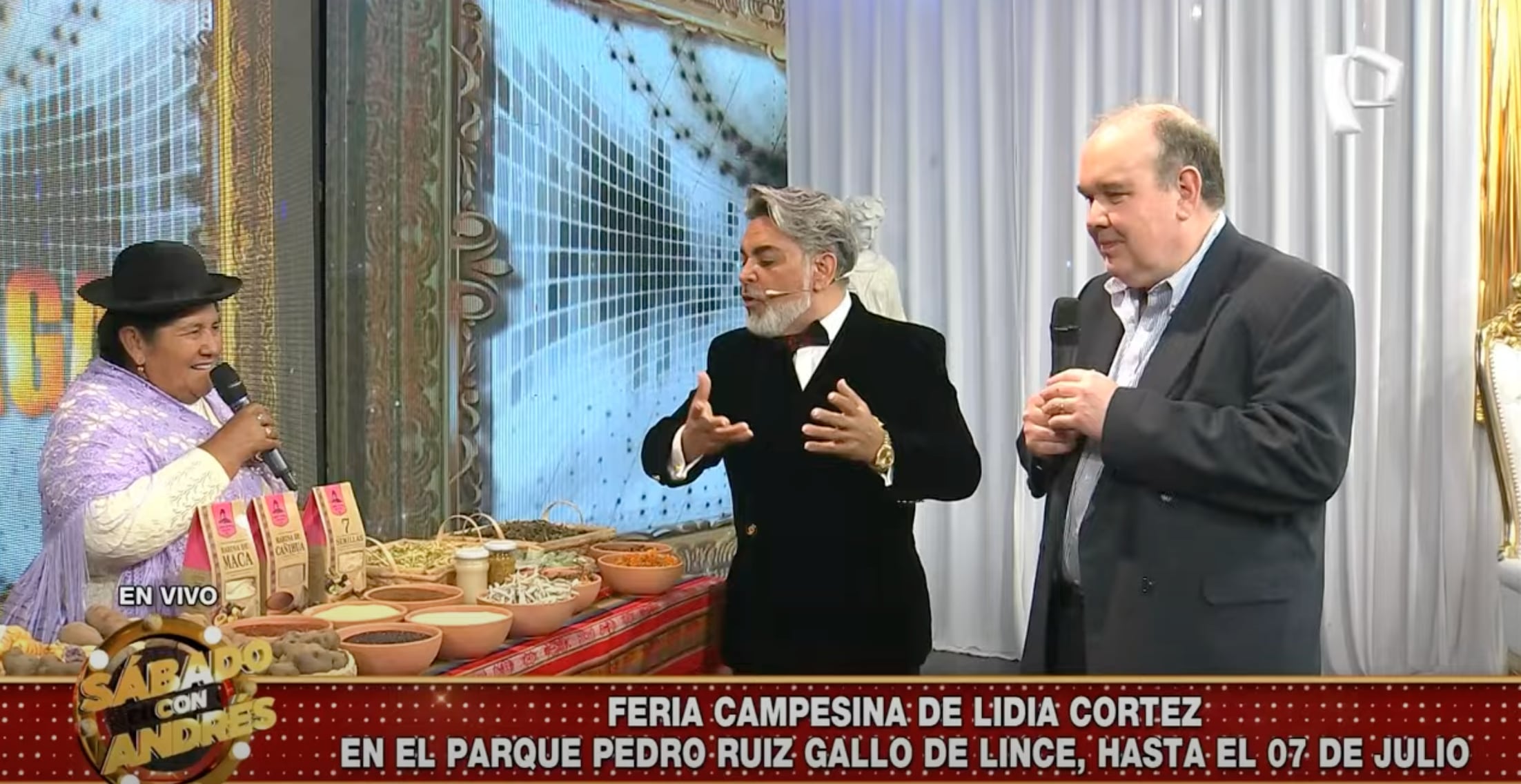 Como otros fines de semana, el alcalde de Lima, Rafael López Aliaga llegó al programa Sábado con Andrés.