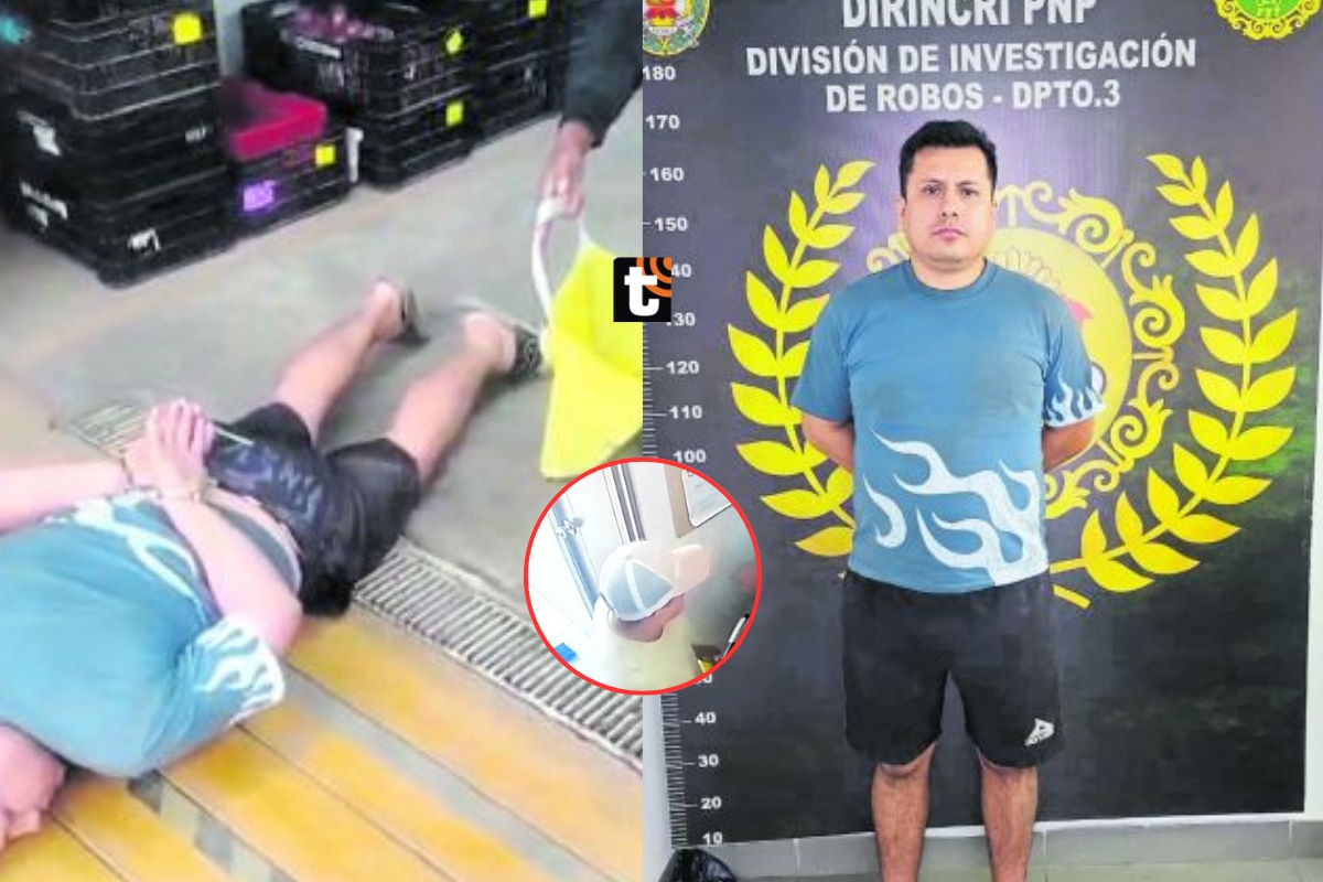 Cae expolicía expulsado por asaltar amano armada minimarkets en Lima Norte.