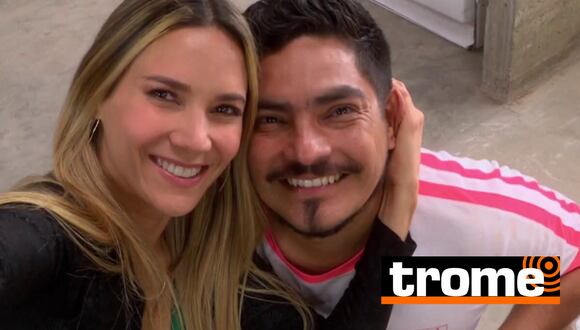 Joel y Macarena en sesión de fotos