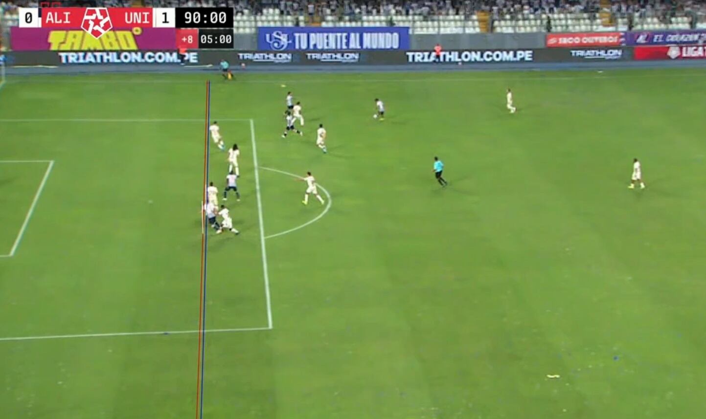 Tanto de Hernán Barcos fue anulado por el VAR (Captura L1 Max)