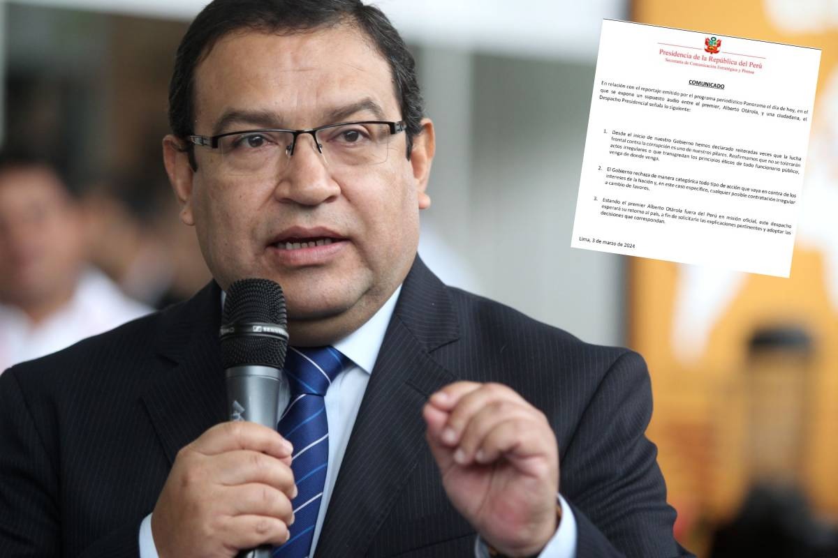 Alberto Otárola se encuentra fuera del país en misión oficial. (@gec)