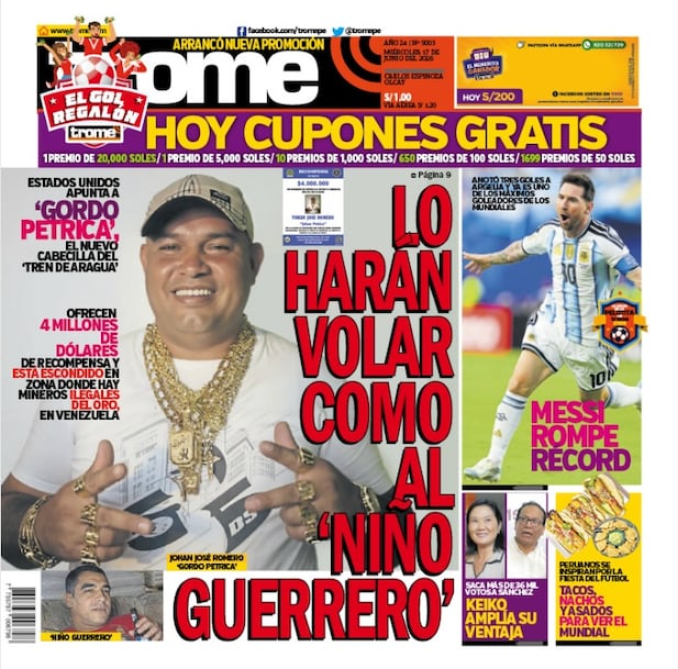 Portada Trome