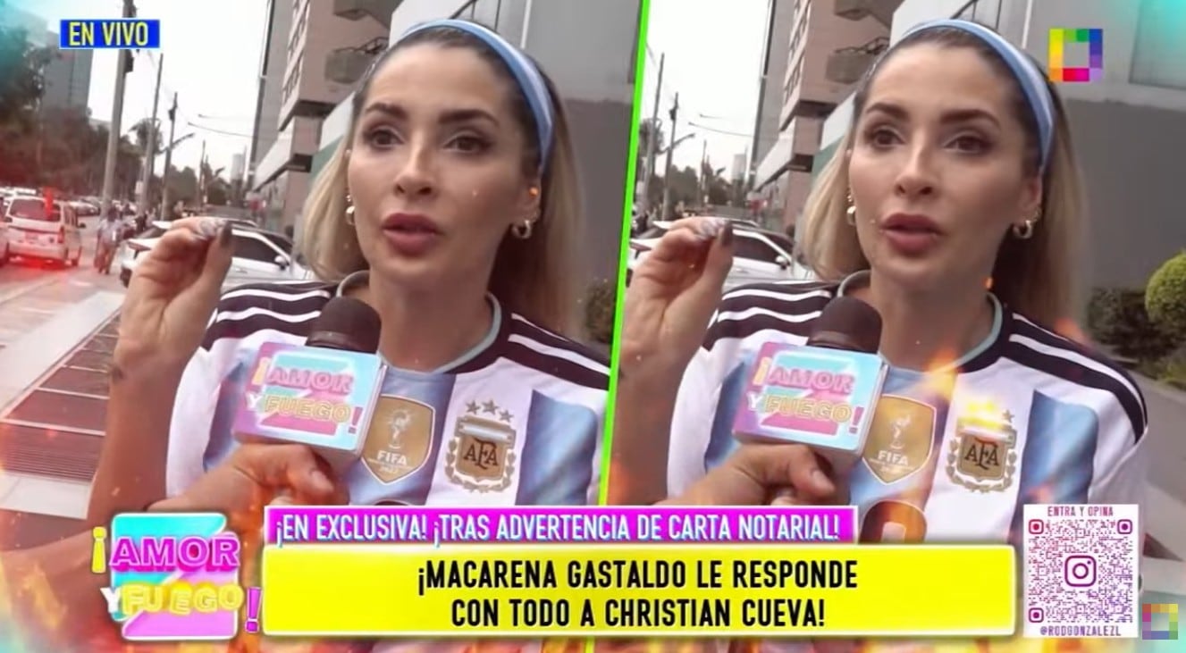 Macarena Gastaldo envía mensaje a Pamela Franco.