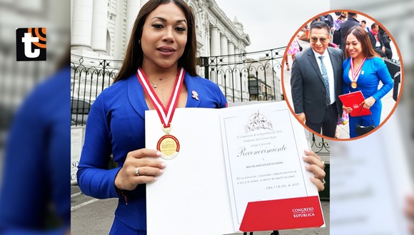 TROME - Dayanita es condecorada en Congreso