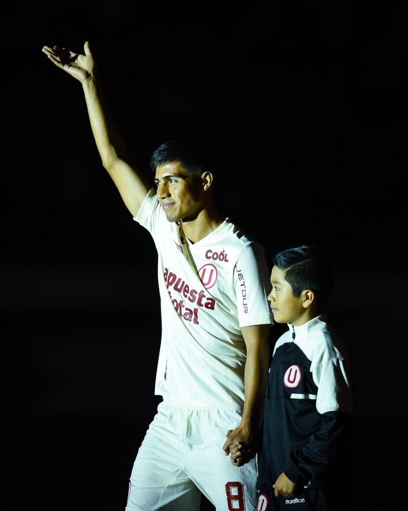 Jordan Guivin en la Noche Crema 2023 | Foto: Prensa U