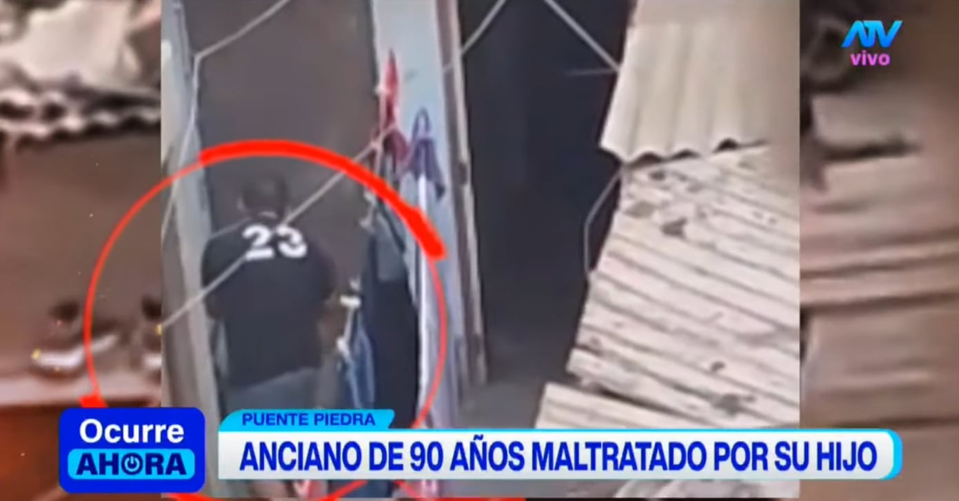 Hijo es grabado maltratando a su padre de 90 años y es denunciado.