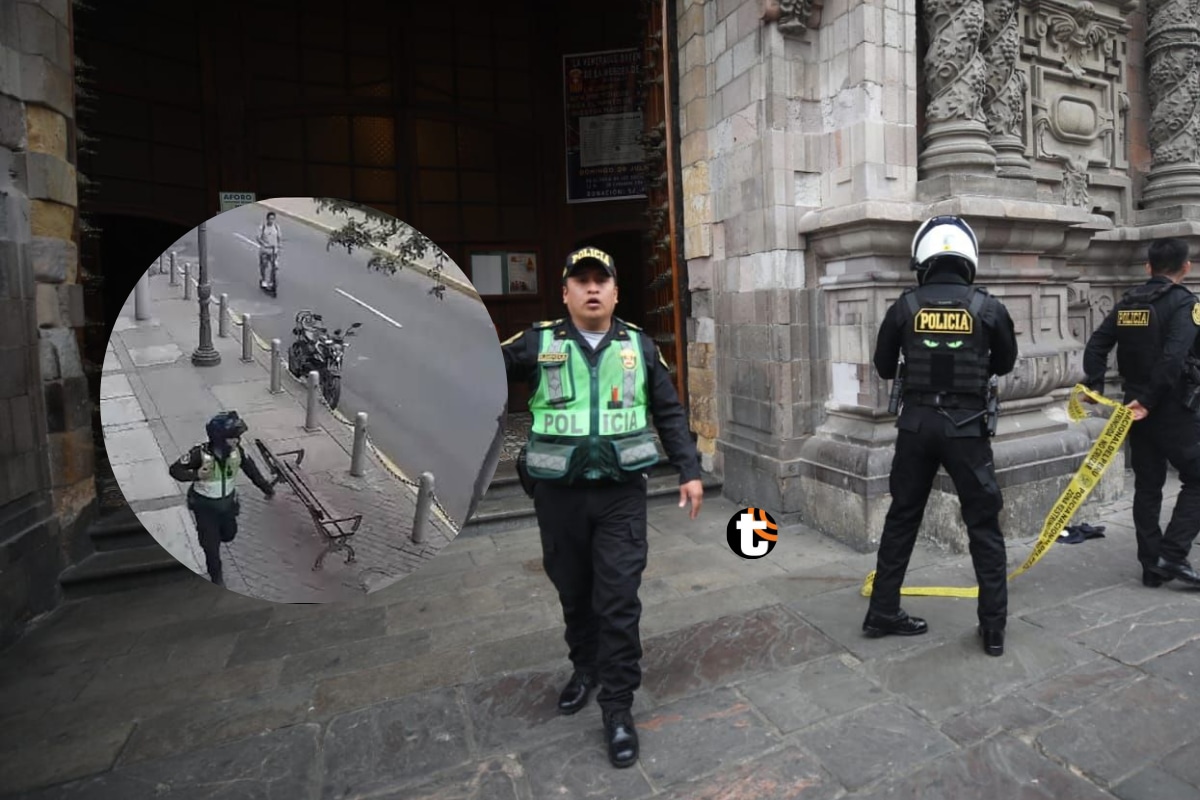 Un cambista fue baleado durante un asalto dentro de la iglesia La Merced en el Centro de Lima