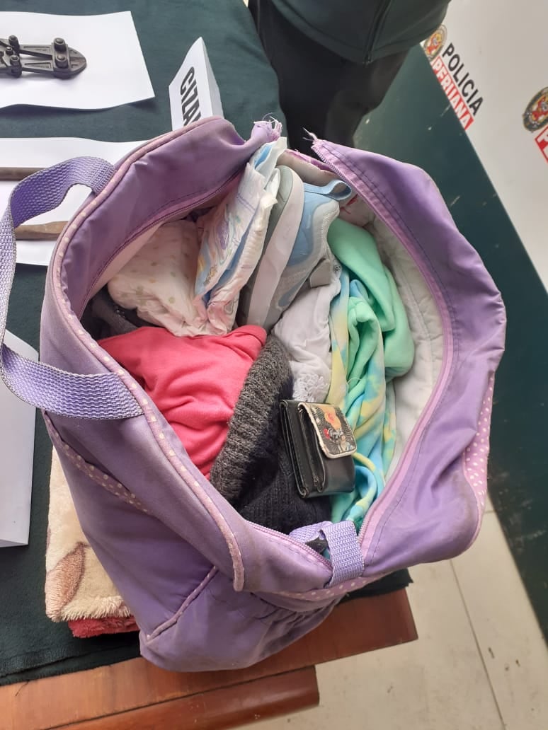 Los esposos Segundo Seminario Veliz (40) y Diana Paola Taya Aquino (35), usaban a sus pequeños de 1 y 3 años para salir a robar autopartes de autos. (fotos: Mónica Rochabrum/Trome)