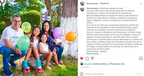 Esposa de Daniel Peredo tras ganar juicio a Media Networks: “La familia se cuida y se respeta”