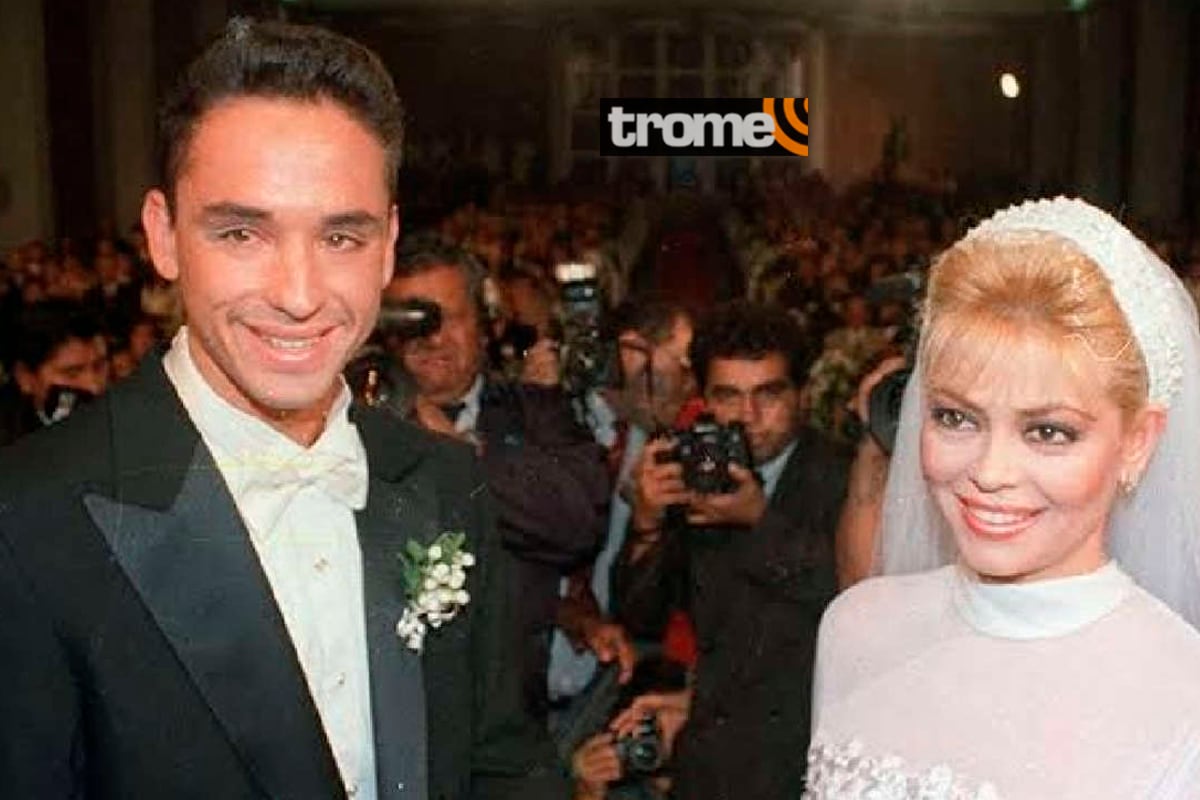 Gisela Valcárcel y Roberto Martínez en su boda