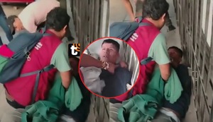 ¡Cansados de la delincuencia! Vecinos capturan a ladrón y lo castigan a correazos en SJM