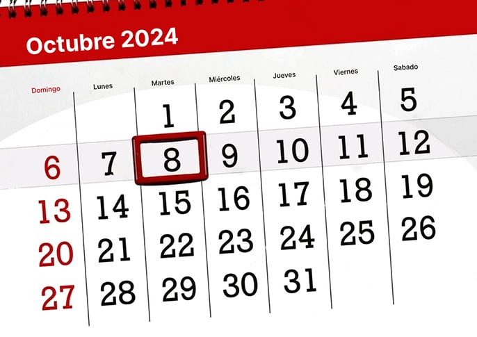 Feriado del 8 de octubre de 2024. (Foto: Difusión)