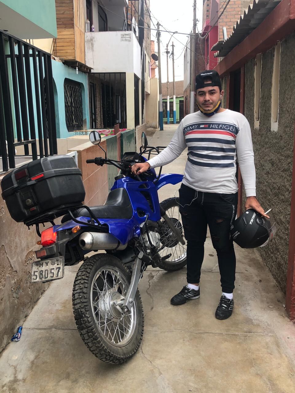 El extranjero José Davalillo, denunciado por robo de al menos seis motos en San Martín de Porres. (FACEBOOK)