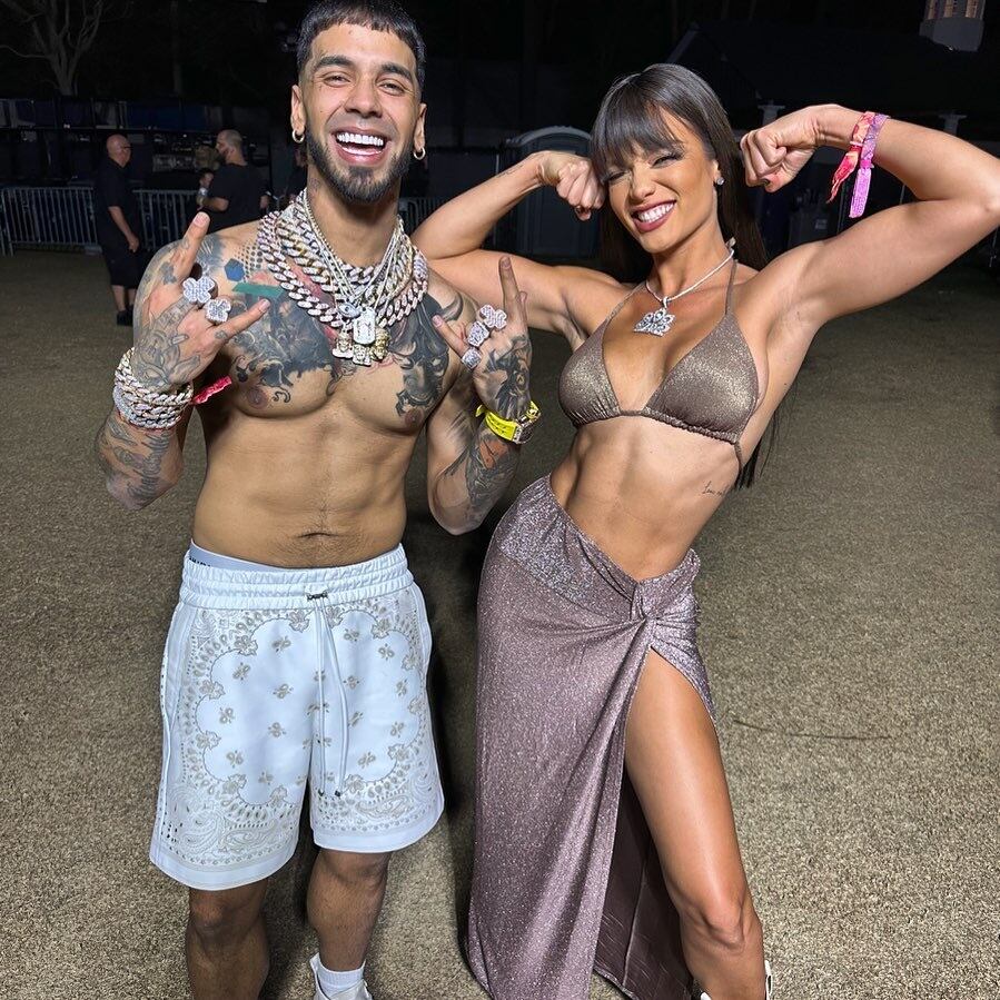 Anuel AA y Zuleyka Rivera se encontraron en Coachella 2023 (Foto: Zuleyka Rivera/ Instagram)