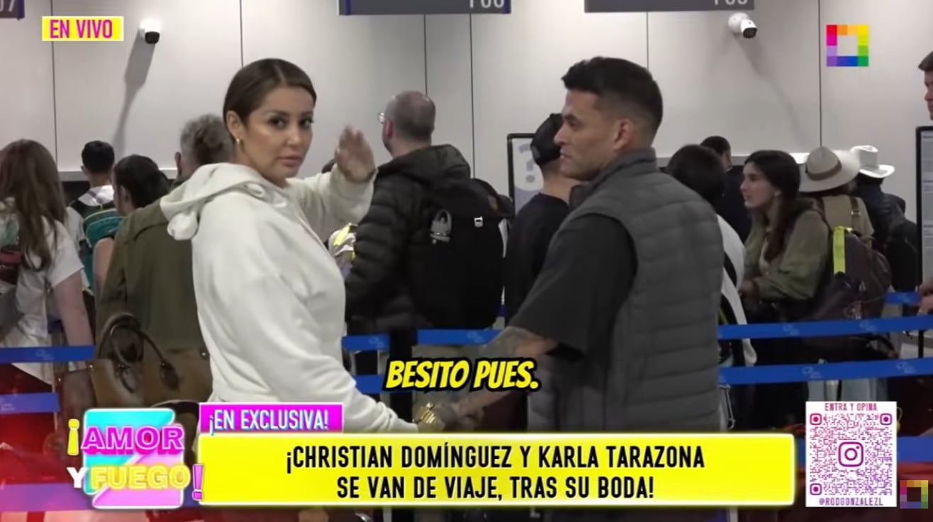 Christian Domínguez y Karla Tarazona se van fuera de Perú tras boda, pero niegan que sea su luna de miel.