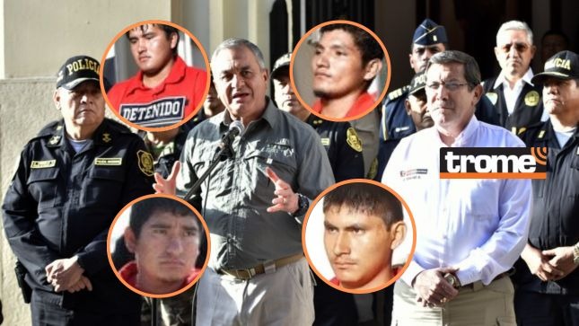 Vicente Romero y Jorge Chávez Cresta presentaron a los hijos de terroristas de Sendero Luminoso que fueron capturados (Foto: Mininter / Composición)