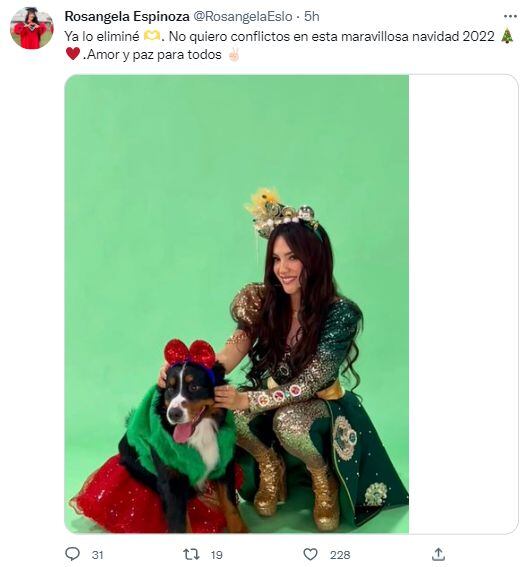 Este fue el mensaje de Rosángela tras crítica de Yola Polastri. (Foto: Twitter)