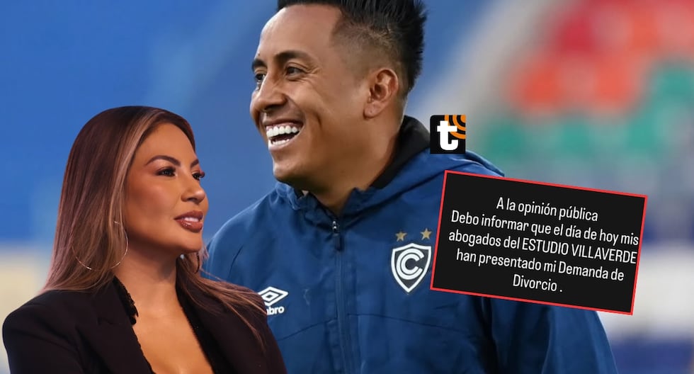 Futbolista Christian Cueva demanda divorcio de Pamela Franco por causal