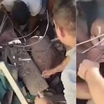 Rescatan a bebé de las ruinas de edificio | VIDEO