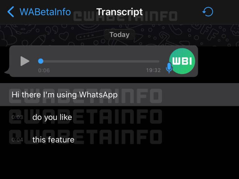 Podrás transcribir los audios que te manden. | Foto: WaBetaInfo