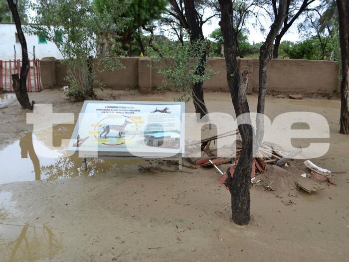 Huaico arrasa ambientes del recientemente inaugurado museo de Túcume en Lambayeque