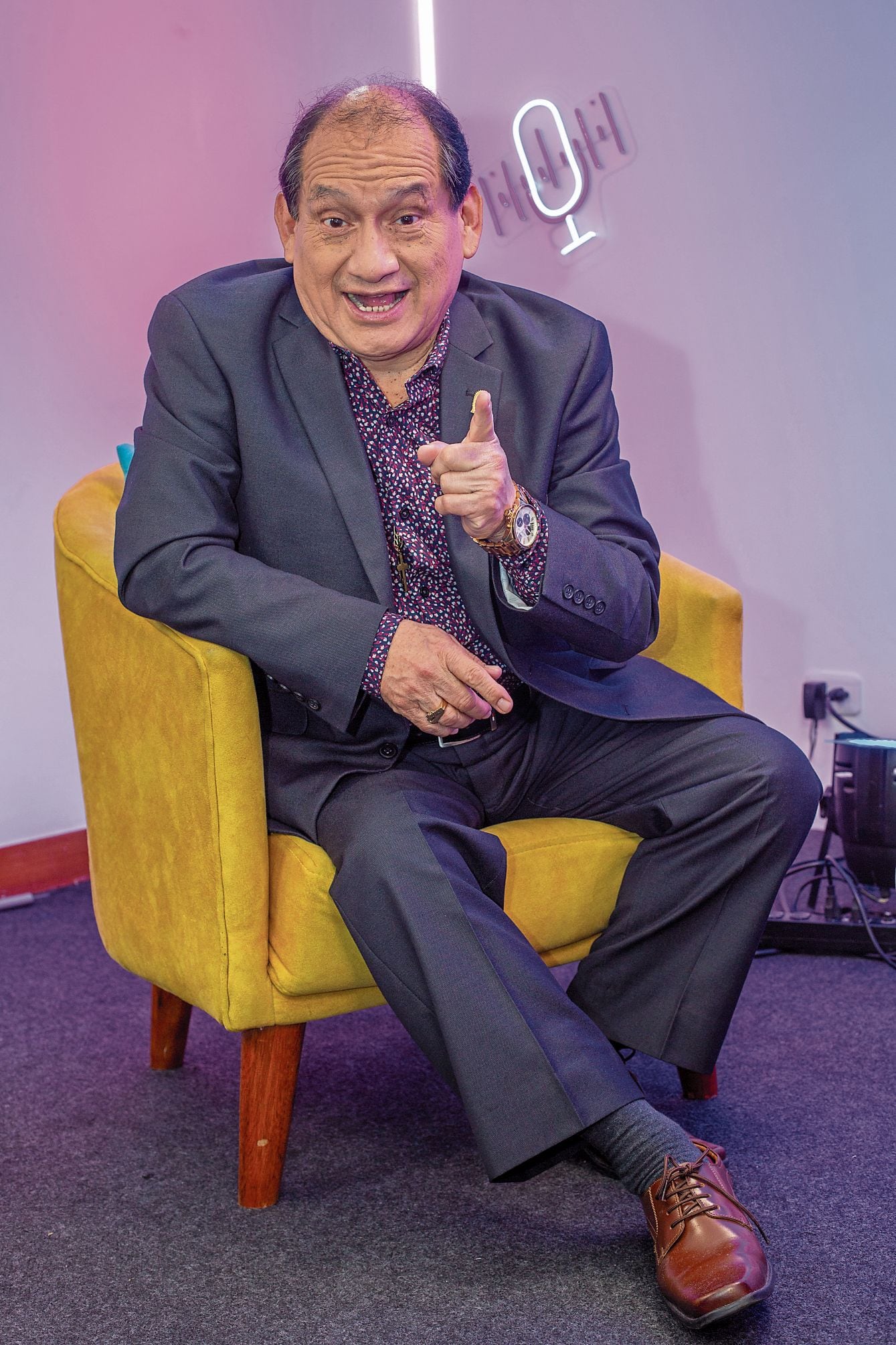 Machucao en el Café con la Chevez (Foto: Fernando Sangama / @photo.gec)