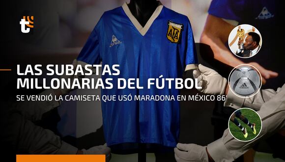 Camiseta de Maradona: conoce las subastas que resultaron millonarias
