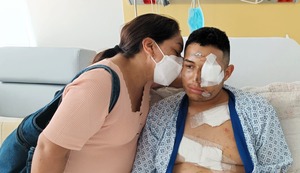 Efectivos de la Policía Nacional heridos con granada se vienen recuperando en el Hospital Nacional PNP Luis Nicasio Sáenz