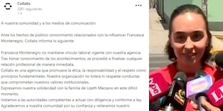 Agencia de representación pone fin al vínculo profesional con Francesca Montenegro tras revelaciones del caso de Lizeth Marzano