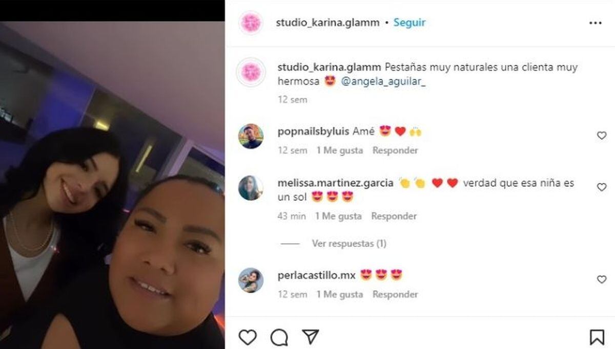 El studio estético también publicó en sus redes (Foto: studio_karina.glamm / Instagram)