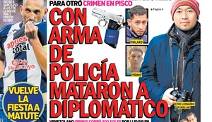 CON ARMA DE POLICÍA MATARON A DIPLOMÁTICO