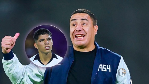 Efraín Juárez, DT de Pumas, sobre Piero Quispe. (Foto: Pumas)