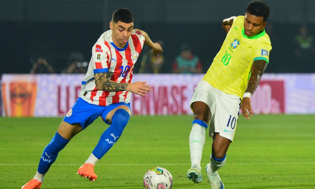 Paraguay se llevó el triunfo ante Brasil por 1-0 en Asunción por Jornada 8 de Eliminatorias 2026. (Foto: AFP)