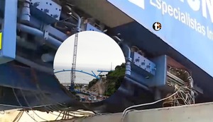 ¡Insólito! Roban partes de grúa varada en Bajada Armendáriz para construcción del corredor turístico Miraflores-Barranco