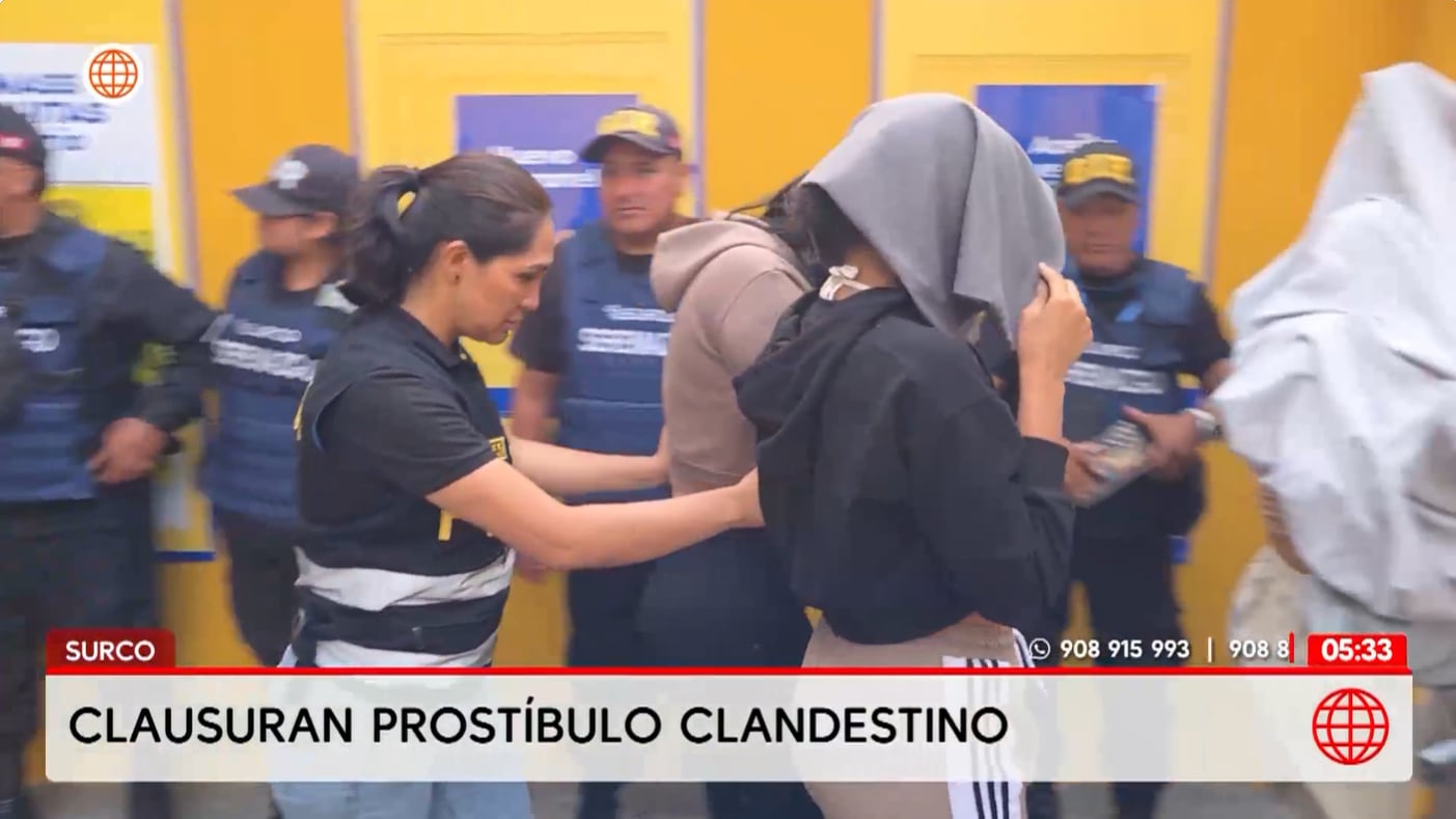 Cuatro mujeres (tres extranjeras y una peruana) fueron halladas trabajando en el lugar. Foto: América noticias