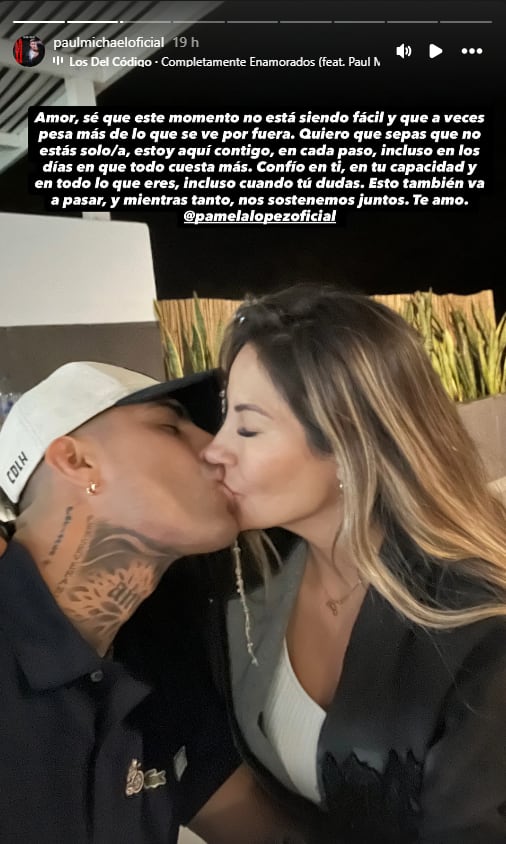 Paul Michael le dedicó romántico mensaje a la trujillana. (Instagram)