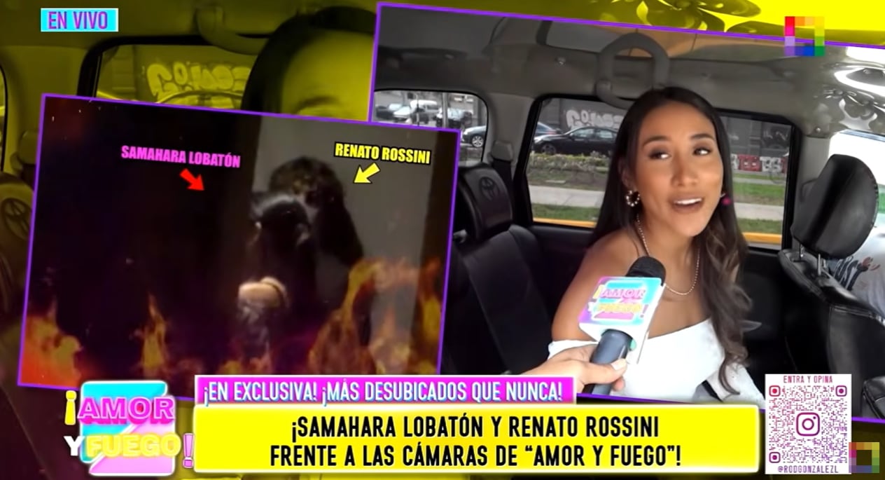 Samahara Lobatón niega que haya pasado algo entre Renato Rossini Jr. y ella dentro de su departamento.