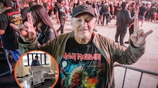 ¡A sus 74 años sigue rockeando! Abuelito Metalero cumple su sueño de ver a Iron Maiden en Lima