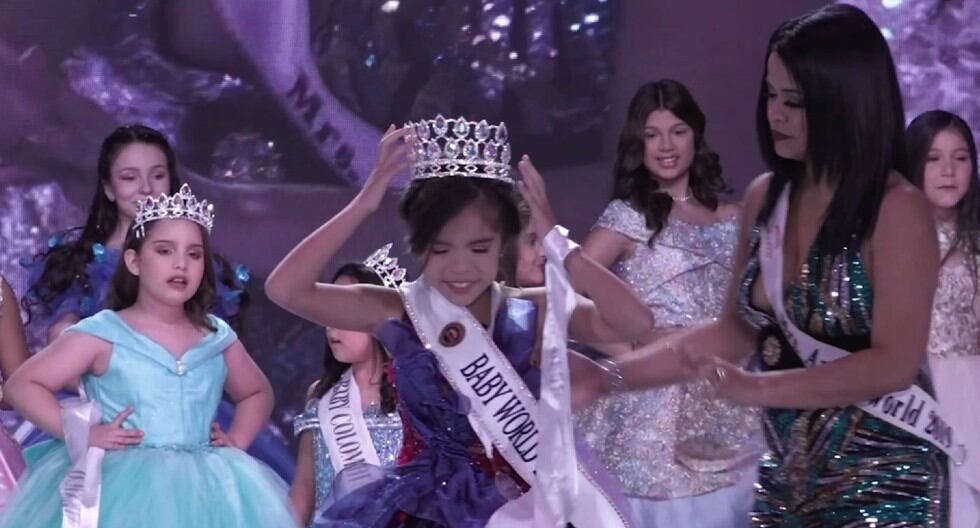 Loraine, niña peruana, ganó la corona del 'Baby World' realizado en República Dominicana. Es la 'Miss Chiquita'. (Trome)