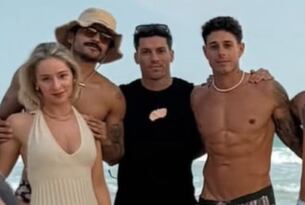 Hugo García y la supuesta rubia con la que se besa en Año Nuevo