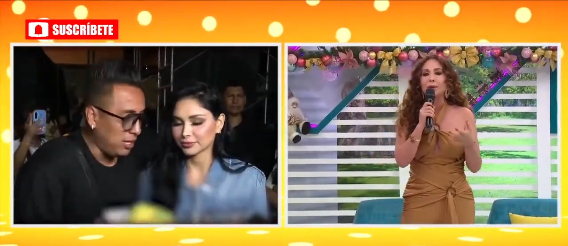 Conductora critica actitud de Cueva. (Fuente: América TV)